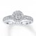Leo Diamond Engagement Ring 3/4 ct tw Round-cut 14K White Gold