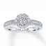 Leo Diamond Engagement Ring 3/4 ct tw Round-cut 14K White Gold