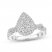 Multi-Diamond Engagement Ring 1 ct tw Round-cut 14K White Gold