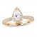 Diamond Engagement Ring 1 ct tw Pear/Round-cut 14K Yellow Gold