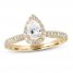 Diamond Engagement Ring 1 ct tw Pear/Round-cut 14K Yellow Gold