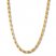 Men's Rope Chain Necklace 10K Yellow Gold 24" Length