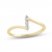 Diamond Three-Stone Ring 1/10 ct tw Round-cut 10K Yellow Gold