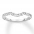 Diamond Wedding Band 1/6 ct tw Round-cut 14K White Gold