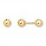 Children's Ball Earrings 14K Yellow Gold