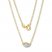 Petite Diamond Necklace 1/10 ct tw Round-cut 10K Yellow Gold