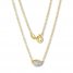 Petite Diamond Necklace 1/10 ct tw Round-cut 10K Yellow Gold