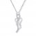 Angel Necklace Diamond Accents Sterling Silver