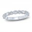 Monique Lhuillier Bliss Diamond Anniversary Band 1/2 ct tw Marquise & Round-cut 18K White Gold