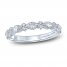Monique Lhuillier Bliss Diamond Anniversary Band 1/2 ct tw Marquise & Round-cut 18K White Gold