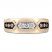 Men's Brown & White Diamond Wedding Band 1/2 ct tw Round-cut 10K Yellow Gold