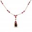 Le Vian Chocolatier Quartz/Sapphire Necklace 1 ct tw Diamonds 14K Strawberry Gold