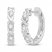 Diamond Hoop Earrings 10K White Gold