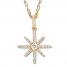 Diamond Star Necklace 1/4 ct tw Round-cut 10K Yellow Gold