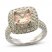 Le Vian Creme Brulee Morganite Ring 1-1/8 ct tw Diamonds 14K Vanilla Gold