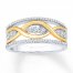 Diamond Ring 1/3 ct tw Round-cut 10K Two-Tone Gold