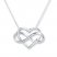 Infinity Heart Sterling Silver Necklace