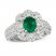 Le Vian Couture Emerald Ring 1-1/5 ct tw Diamonds Platinum