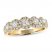Leo Diamond Anniversary Ring 3/4 ct tw Round-cut 14K Yellow Gold