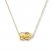 Sideways Owl Necklace 14K Yellow Gold