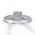 Previously Owned Diamond Ring 1/4 ct tw Princess-cut 10K White Gold