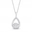 Unstoppable Love Diamond Necklace 1/4 ct tw 10K White Gold 19"
