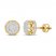 Men's Diamond Earrings 1/2 ct tw 10K Yellow Gold