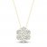 Diamond Fashion Necklace 1/4 ct tw Round-cut 10K Yellow Gold 18"