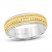 Engravable Wedding Band 6.5mm 10K Two-Tone Gold