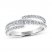 Leo Diamond Anniversary Ring 5/8 ct tw 14K White Gold