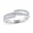 Leo Diamond Anniversary Ring 5/8 ct tw 14K White Gold