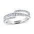 Leo Diamond Anniversary Ring 5/8 ct tw 14K White Gold