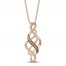 Le Vian Diamond Necklace 1/3 ct tw 14K Strawberry Gold 18"