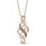 Le Vian Diamond Necklace 1/3 ct tw 14K Strawberry Gold 18"