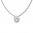 Diamond Necklace 1/2 ct tw Round-cut 10K White Gold