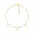Diamond Pear Anklet 10K Yellow Gold