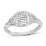 Diamond Fashion Ring 1/3 ct tw Round-cut 10K White Gold