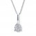 Diamond Necklace 1/5 ct tw Round-cut Sterling Silver