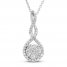 Neil Lane Diamond Necklace 3/8 ct tw 14K White Gold 19"