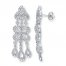 Chandelier Earrings Diamond Accents Sterling Silver