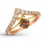 Le Vian Chocolate Diamond Ring 1 ct tw 14K Two-Tone Gold