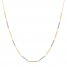 Bar Choker Necklace 14K Two-Tone Gold
