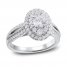 Diamond Engagement Ring 1-1/4 ct tw Round-cut 14K White Gold