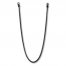 Men's Chain Necklace Black Ion-Plated Stainless Steel 22.5"