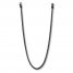 Men's Chain Necklace Black Ion-Plated Stainless Steel 22.5"