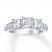 3-Stone Diamond Ring 1 ct tw Princess-cut 14K White Gold