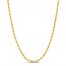 Men's Rope Chain 10K Yellow Gold 24"