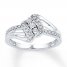 Diamond Ring 1/10 ct tw Round-cut Sterling Silver