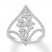 Diamond Ring 3/4 ct tw Round-cut 10K White Gold