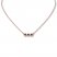 Bezel-Set Black Diamond Necklace 1/3 ct tw 10K Rose Gold